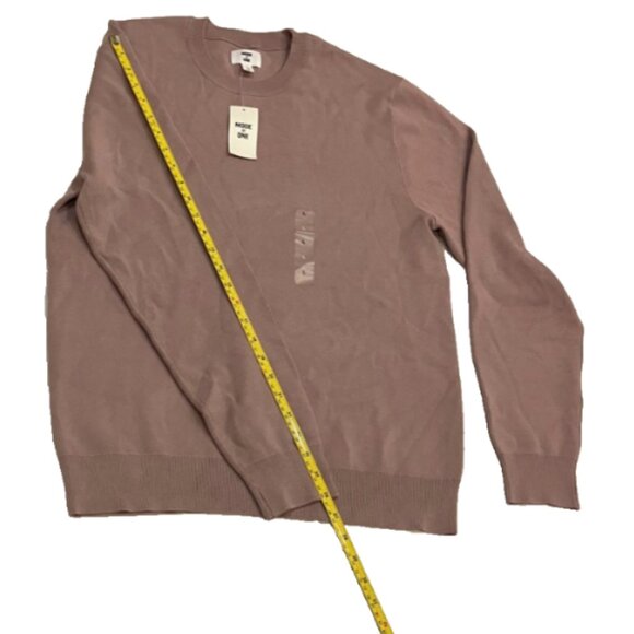 Mode of One Boxy Men's Regular Fit Crewneck Sweater Pale Elderberry Size L - Picture 8 of 8